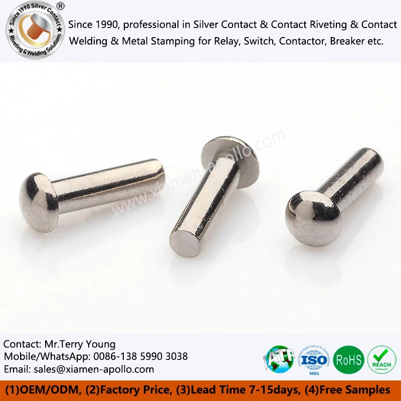 Nickel Plated Contacts Contact Rivets